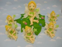 Adorno Torta Tinkerbell Hadas Porcelana Fria en internet