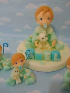 Souvenirs Infantiles Bautismo 10 Nena Nacimiento - Nubecitas