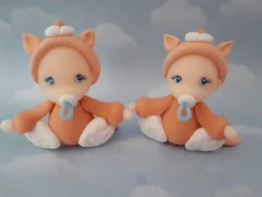 Souvenirs 20 Animalitos Bosque Selva Porcelana Fria Bautismo - comprar online