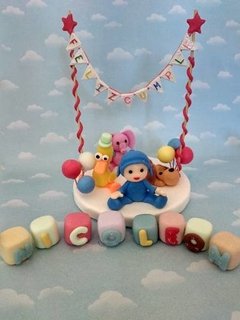 Adorno Torta Pocoyo Plim Plim Batman - comprar online