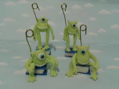 Payaso Plim Plim 10 Souvenirs Porcelana Fría - Nubecitas