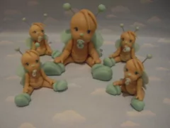 Souvenirs 10 Animales Leon Elefante Ositos Porcelana Fria