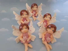 Souvenirs 20 Hadas Bautismo Nenas Nacimiento Porcelana Fria - tienda online