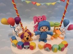 Adorno Torta Pocoyo Plim Plim Batman en internet