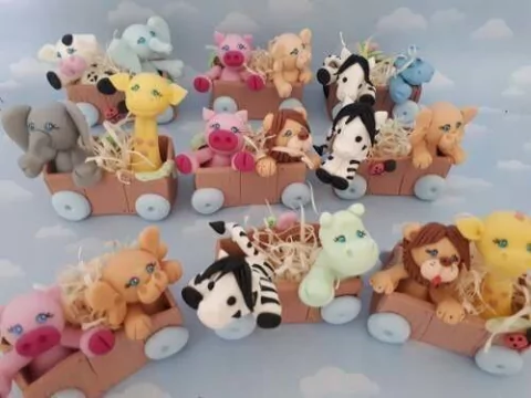 Souvenirs 10 Animales Bautismo Ositos Elefantes