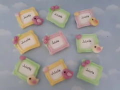 Souvenirs 10 Iman Bautismo Nacimiento Porcelana Fria - comprar online