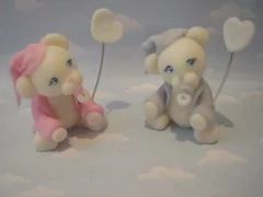 Imagen de Souvenirs 10 Animales Leon Elefante Ositos Porcelana Fria