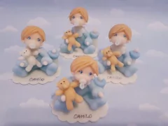 Souvenirs 20 souvenir + Adorno de torta Bebes angelitos bautismo primer añito - tienda online