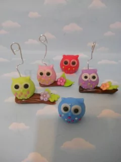 Souvenirs 10 Búhos Lechuza Porcelana Fria Imán Portamensaje en internet