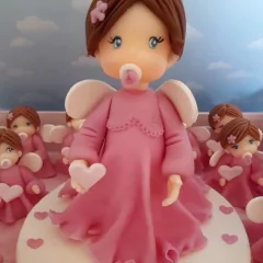 Adorno Torta animales pajaritos Baby Shower Bautismo Primer Año Porcelana Fría - tienda online