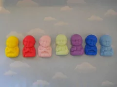 Souvenirs 10 Iman Bautismo Nacimiento Porcelana Fria - comprar online