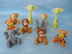 Adorno de torta tren animales con tronquitos - tienda online