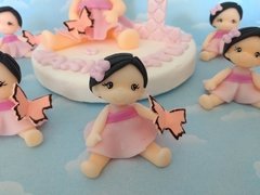Souvenirs 10 nenas primer añito y Adorno de torta - comprar online