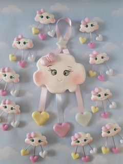 Souvenirs 10 iman nubes lluvia corazones - comprar online