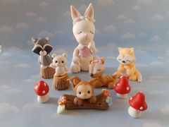 Adorno Torta animales bosque nórdicos