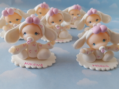 Bebes 10 souvenir conejitos - Nubecitas