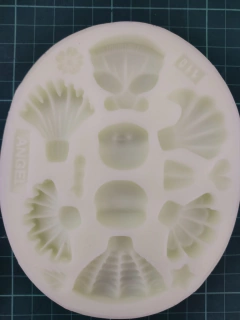Molde silicona princesas vestidos Ref. 110 - Nubecitas