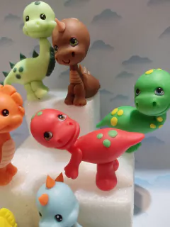 Adorno de torta 3 dinosaurios - tienda online