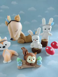 Adorno Torta animales bosque nórdicos - comprar online
