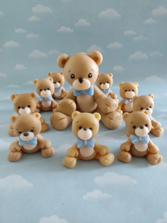 Souvenirs 10 Animales Leon Elefante Ositos Porcelana Fria