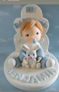 Imagen de Adorno De Torta Bautismo. Pila Bautismal