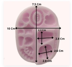 Molde de silicona angelitos 141 - comprar online