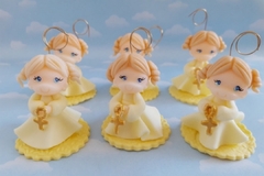 Souvenir comunión bautismo 10 muñequitas angelitas - Nubecitas