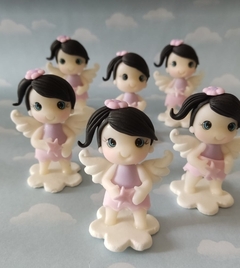 Souvenir comunión bautismo 10 muñequitas angelitas - Nubecitas