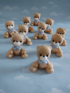 Souvenirs 10 Animales Leon Elefante Ositos Porcelana Fria - tienda online