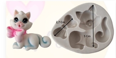 Molde silicona gatito 181 - Nubecitas