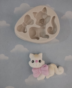 Molde silicona gatito 181