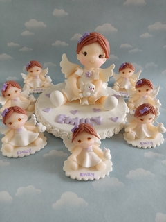 Souvenirs 10 Angelitas Bautismo comunión - comprar online