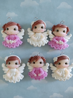 Souvenir comunión bautismo 10 muñequitas angelitas