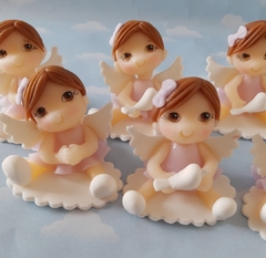 Souvenir comunión bautismo 10 muñequitas angelitas - Nubecitas