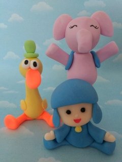 Pocoyo personajes para torta - Nubecitas