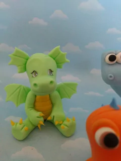 Imagen de Adorno de torta 3 dinosaurios
