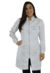 Jaleco feminino tecido GABARDINE de zíper (Várias cores)