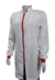 Jaleco feminino branco com viés e zíper vermelho - tecido OXFORD - comprar online
