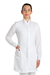 Jaleco feminino branco liso - tecido OXFORD