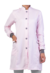 Jaleco rosa claro com detalhes cinza - Tecido GABARDINE COM ELASTANO - a partir de: