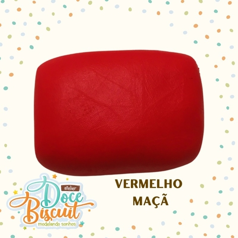 Massa Doce Biscuit. Vermelho Maçã. 100 grs