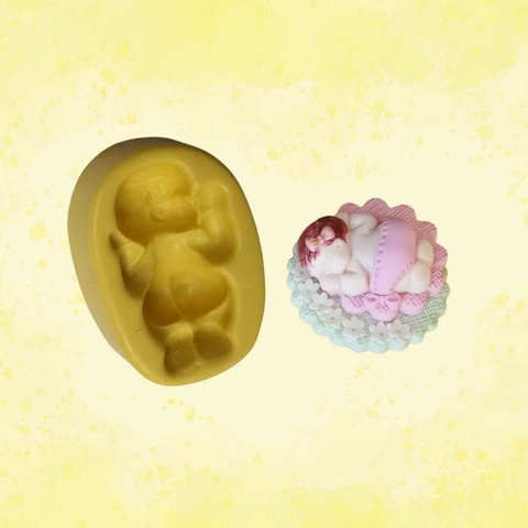 AGL 027 - MOLDE DE SILICONE BEBE BUMBUM
