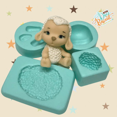 Molde - Ovelha 3D by Atelier Doce Biscuit (M)