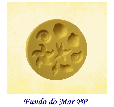 AGL 075 - MOLDE DE SILICONE MINI FUNDO DO MAR