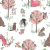 Gabardina infantil buho zorro castor y ardilla con rosa