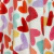 Polar soft grueso estampado corazones multicolor