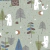 Gabardina infantil bosque verde