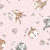 Gabardina infantil nordic rosa