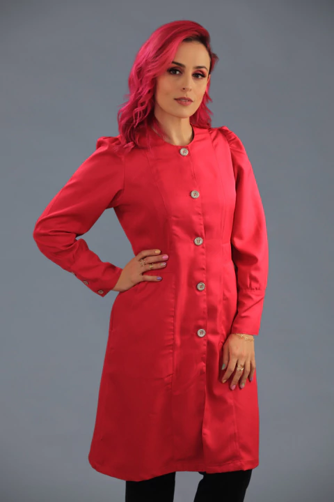 Jaleco Feminino Acinturado Anita - Coleção Mundi