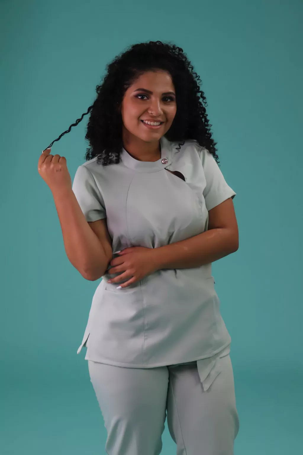 Scrub Feminino Blusa Botão - 754